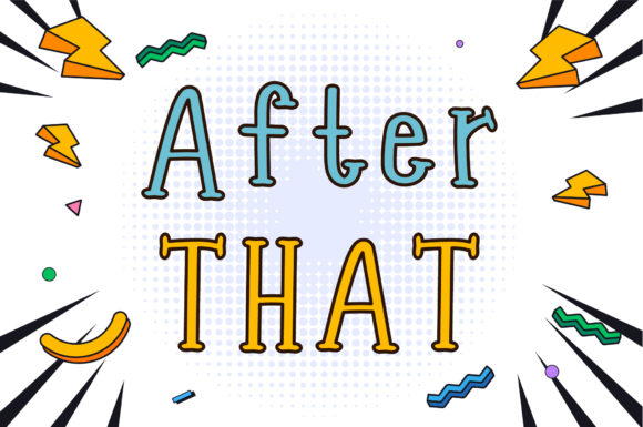 After That: A Handwritten Font for Editorial Charm