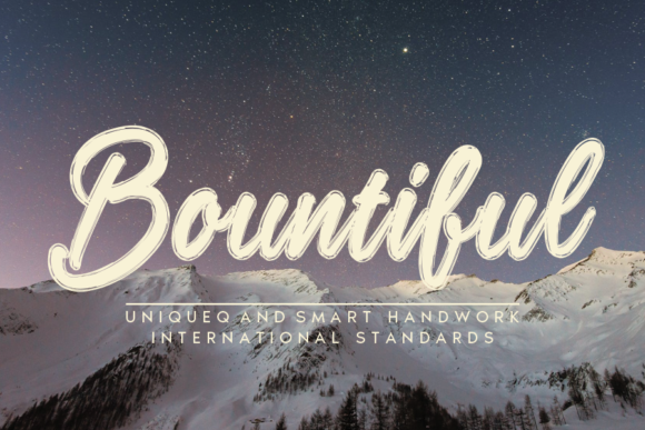 Bountiful: A Handwritten Font That Feels Like Home