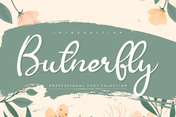 Butnerfly Script Font for Handmade Labels & Invitations
