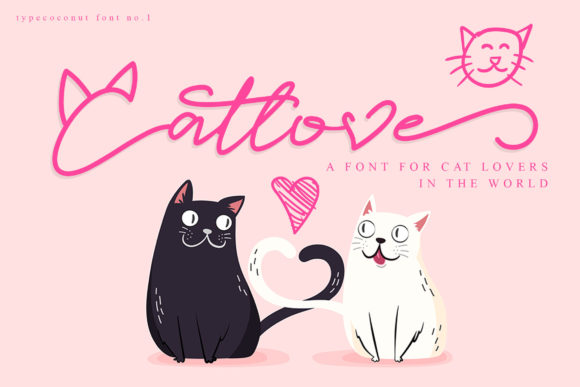 Catlove: A Whimsical Script Font for Playful Digital Branding