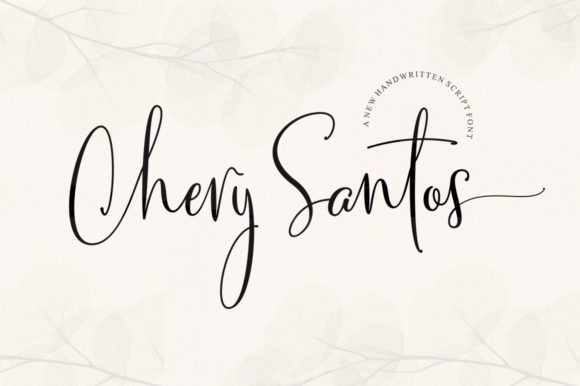 Chery Santos: A Refined Script Font for Elegant Brand Moments