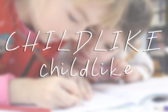 Childlike Font: A Handwritten Display Typeface for Warm, Human Campaigns