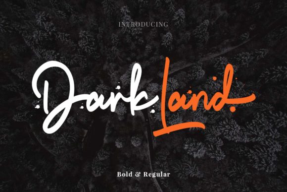 Dark Land: A Handwritten Font That Feels Like a Real Sketch