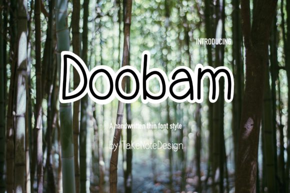 Doobam: A Handwritten Font for Editorial Warmth and Clarity
