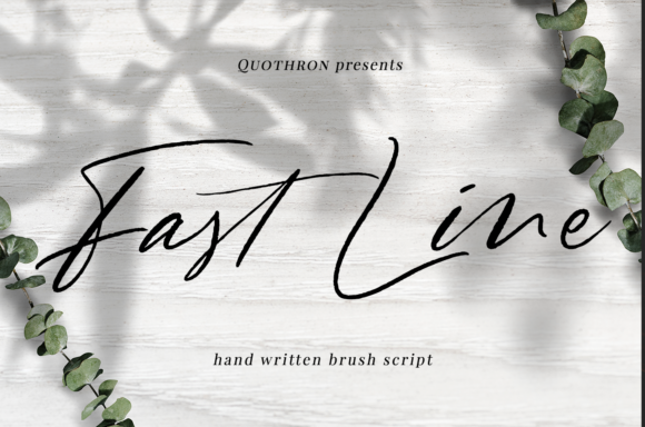 Fast Line: A Handwritten Font That Makes Your Campaigns Instantly Clear