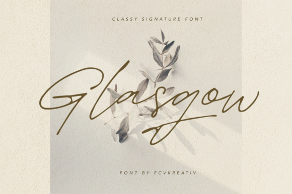 Glasgow: A Handwritten Typeface for Thoughtful Editorial Moments