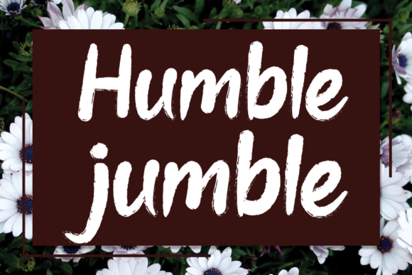 Humble Jumble: A Handwritten Font with Editorial Warmth