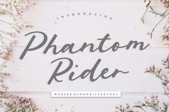 Phantom Rider: A Handwritten Font That Feels Human on Screen