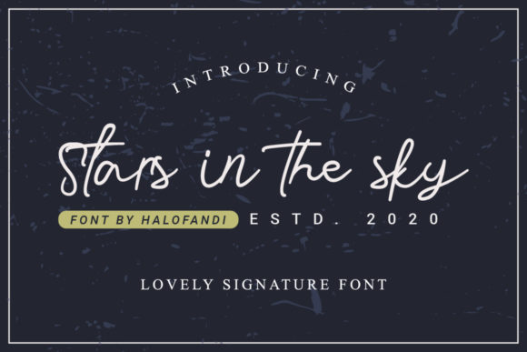 Stars in the Sky: A Handwritten Font That Earns Its Place in Real Campaigns