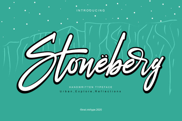 Stoneberg: A Handwritten Font for Editorial Elegance
