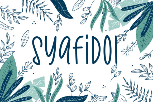 Syafidol: A Sweet, Handwritten Typeface for Editorial Warmth