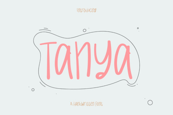 Tanya: A Handwritten Script Font for Editorial Warmth