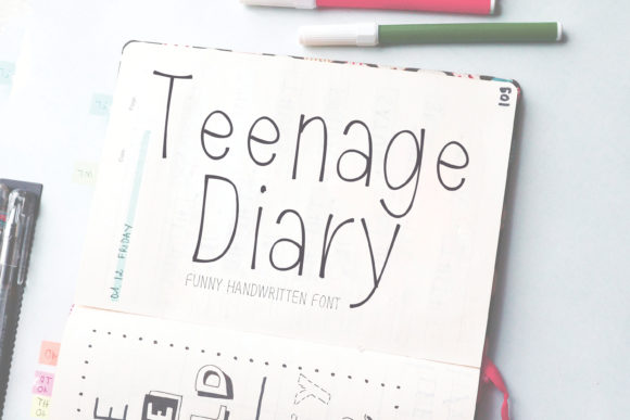 Teenage Diary: A Friendly Handwritten Font for Digital Brands