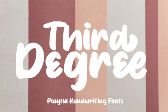 Third Degree: A Handwritten Font That Elevates Real Small Business Branding