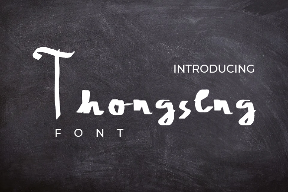 Thongseng: A Friendly Handwritten Font for Digital Branding