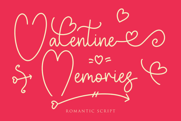Valentine Memories: A Delicate Handwritten Font for Digital Branding
